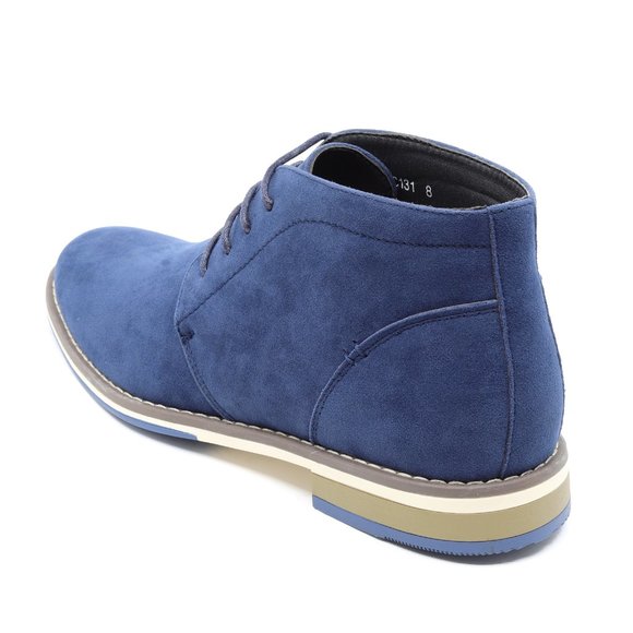 Metrocharm MC131 Blue Lace Up Oxford Dress Boot - Picture 4 of 7